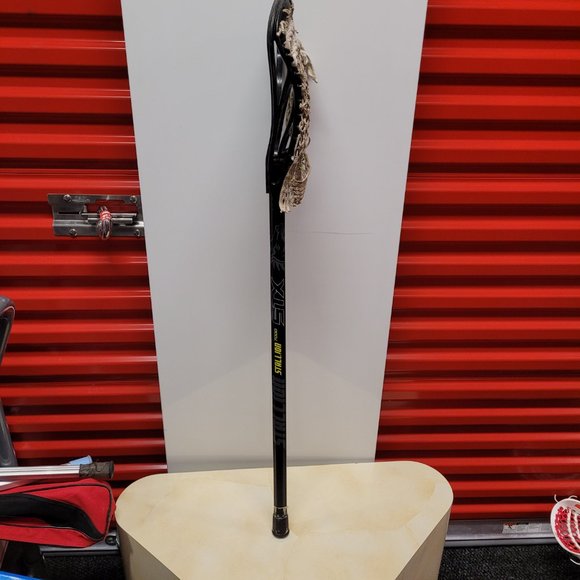 STX Mens Stallion 7000 Lacrosse Stick 30" Shaft Black White Yellow 41" - Picture 4 of 12